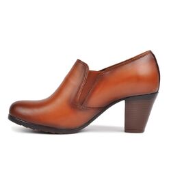 Ayakmod - Ayakmod Taba Kadın Hakiki Deri Comfort Günlük Ayakkabı