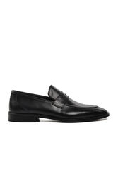 Aspor - Aspor Siyah Hakiki Deri Erkek Klasik Ayakkabı