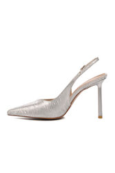 Aspor Gümüş Gri Kadın Topuklu Ayakkabı - Thumbnail