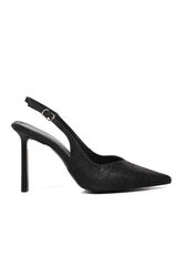 Aspor - Aspor Siyah Kadın Topuklu Ayakkabı