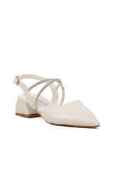 Aspor Beyaz Kadın Topuklu Ayakkabı - Thumbnail