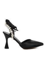 Aspor - Aspor Siyah Kadın Abiye Topuklu Ayakkabı