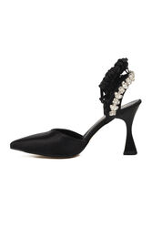 Aspor Siyah Kadın Abiye Topuklu Ayakkabı - Thumbnail