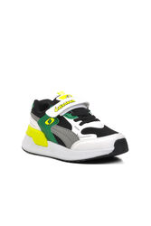 Aspor - Aspor Beyaz Yeşil Sarı Erkek Çocuk (Unisex) Spor Ayakkabı