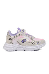 Aspor - Aspor P Beyaz Lila Kız Çocuk Spor Ayakkabı