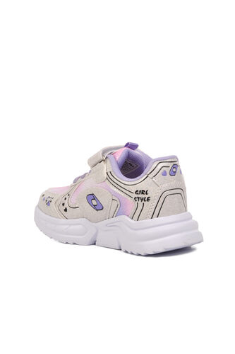 Aspor P Beyaz Lila Kız Çocuk Spor Ayakkabı