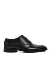 Aspor - Aspor Siyah Hakiki Deri Erkek Klasik Ayakkabı