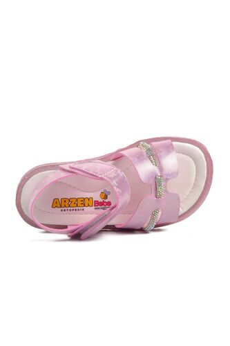 Aspor B Pembe Simli Bebek Sandalet