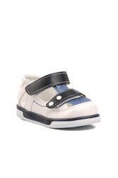 Aspor Beyaz Kot Mavi Bebek Günlük Ayakkabı - Thumbnail
