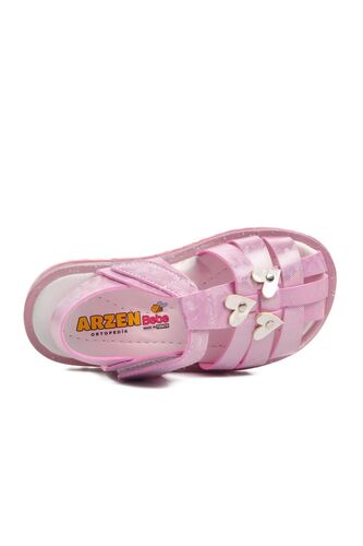 Aspor B Pembe Simli Bebek Sandalet