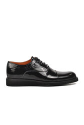 Ayakmod - Ayakmod Premium 02944 Siyah Rugan Hakiki Deri Erkek Klasik Ayakkabı