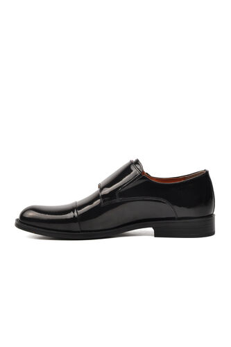 Aspor Siyah Rugan Hakiki Deri Erkek Klasik Ayakkabı