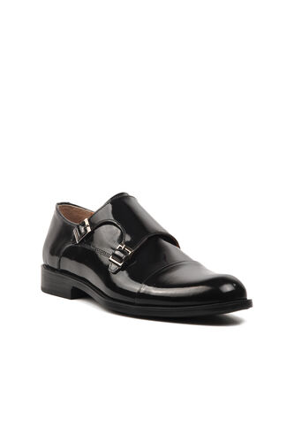 Aspor Siyah Rugan Hakiki Deri Erkek Klasik Ayakkabı