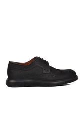 Ayakmod - Ayakmod Premium 33281 Siyah Nubuk Hakiki Deri Erkek Casual Ayakkabı