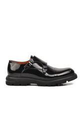 Ayakmod - Ayakmod Premium 33284 Siyah Rugan Hakiki Deri Erkek Casual Ayakkabı