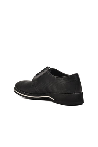 Fosco Siyah Desenli Hakiki Deri Erkek Klasik Ayakkabı