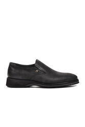 Fosco - Fosco 3130 Siyah Desenli Hakiki Deri Erkek Klasik Ayakkabı
