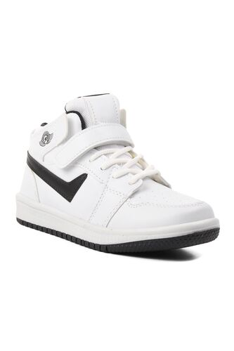 Lambırlent Beyaz Siyah Çocuk Bilek Boy Sneaker