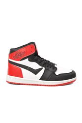 Lambırlent Siyah Kırmızı Erkek Bilek Boy Sneaker - Thumbnail