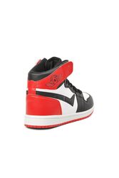 Lambırlent Siyah Kırmızı Erkek Bilek Boy Sneaker - Thumbnail