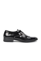 Marco Rossi Siyah Rugan Hakiki Deri Erkek Klasik Ayakkabı - Thumbnail