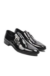 Marco Rossi Siyah Rugan Hakiki Deri Erkek Klasik Ayakkabı - Thumbnail