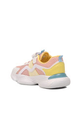 Pepino Pudra Beyaz Sarı Kız Çocuk Spor Ayakkabı - Thumbnail