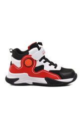 Pepino - Pepino 1656-F Siyah-Beyaz-Kırmızı Çocuk Basketbol Ayakkabısı