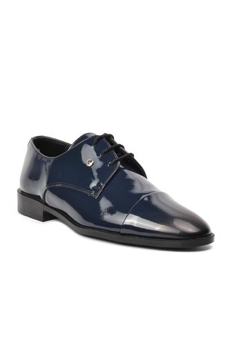 Pierre Cardin Lacivert Rugan Hakiki Deri Erkek Klasik Ayakkabı