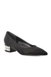 Pierre Cardin Siyah Süet Kadın Topuklu Ayakkabı - Thumbnail