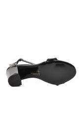 Pierre Cardin Siyah Rugan Kadın Abiye Ayakkabı Topuklu Sandalet - Thumbnail