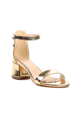 Pierre Cardin Altın Gold Kadın Abiye Ayakkabı Topuklu Sandalet - Thumbnail