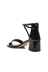 Pierre Cardin Siyah Rugan Kadın Abiye Ayakkabı Topuklu Sandalet - Thumbnail