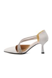 Pierre Cardin Beyaz Cilt Kadın Abiye Ayakkabı - Thumbnail