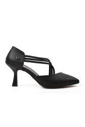 Pierre Cardin Siyah Cilt Kadın Abiye Ayakkabı - Thumbnail