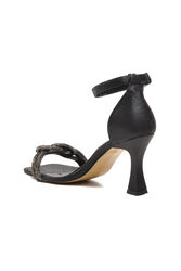 Pierre Cardin Siyah Kadın Abiye Ayakkabı Topuklu Sandalet - Thumbnail
