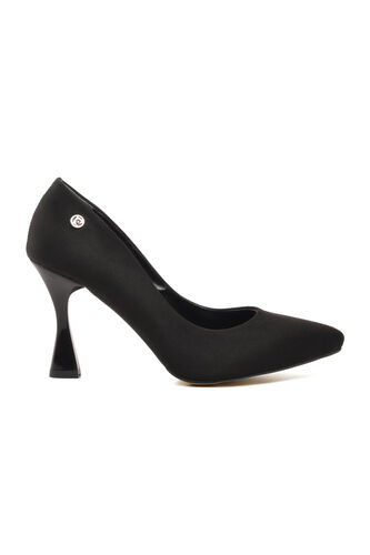 Pierre Cardin Siyah Süet Kadın Stiletto Topuklu Ayakkabı