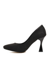 Pierre Cardin Siyah Süet Kadın Stiletto Topuklu Ayakkabı - Thumbnail