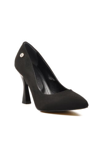 Pierre Cardin Siyah Süet Kadın Stiletto Topuklu Ayakkabı