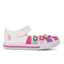 Şiringenç - Şiringenç Beyaz Pembe Comfort Kız Çocuk Günlük Ayakkabı