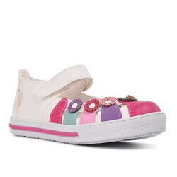 Şiringenç Beyaz Pembe Comfort Kız Çocuk Günlük Ayakkabı - Thumbnail