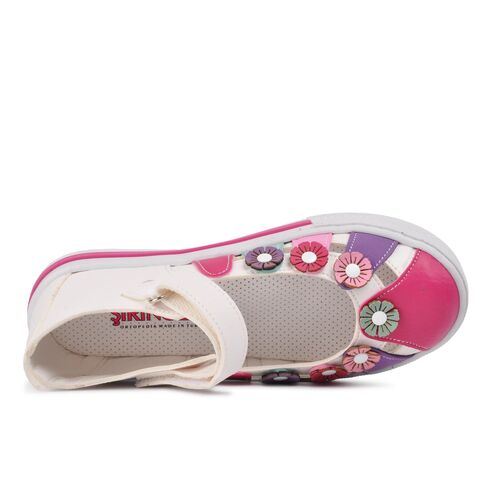 Şiringenç Beyaz Pembe Comfort Kız Çocuk Günlük Ayakkabı