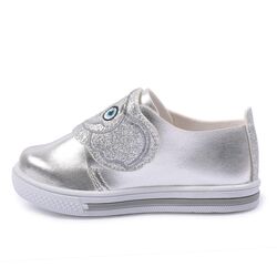 Şiringenç Gümüş Gri Beyaz Çocuk Günlük Ayakkabı - Thumbnail