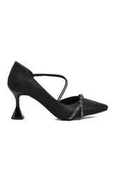 Sosela Siyah Kadın Abiye Ayakkabı - Thumbnail