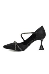 Sosela Siyah Kadın Abiye Ayakkabı - Thumbnail