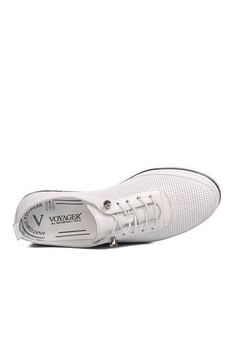 Voyager Beyaz Hakiki Deri Kadın Günlük Ayakkabı