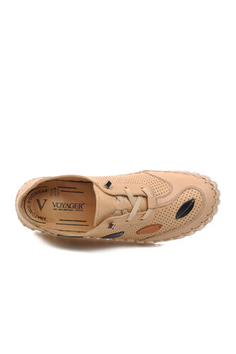 Voyager Bej Hakiki Deri Kadın Günlük Ayakkabı