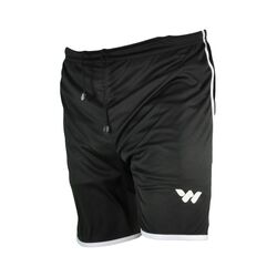 Walkway Siyah Beyaz Polyester Erkek Spor Şort - Thumbnail