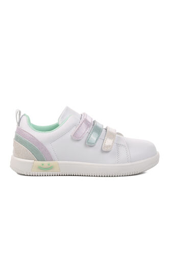 Walkway Beyaz Mint Kız Cırtlı Çocuk Sneaker