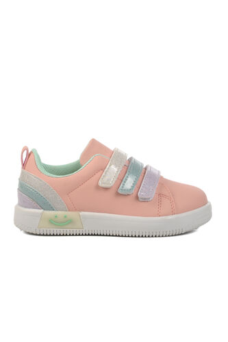 Walkway Pudra Mint Kız Cırtlı Çocuk Sneaker